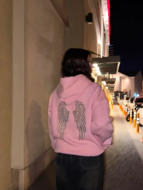 Angel Wings Hoodie-✨ El toque brillante que tu outfit necesita