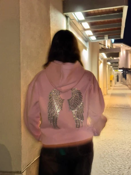 Angel Wings Hoodie-✨ El toque brillante que tu outfit necesita